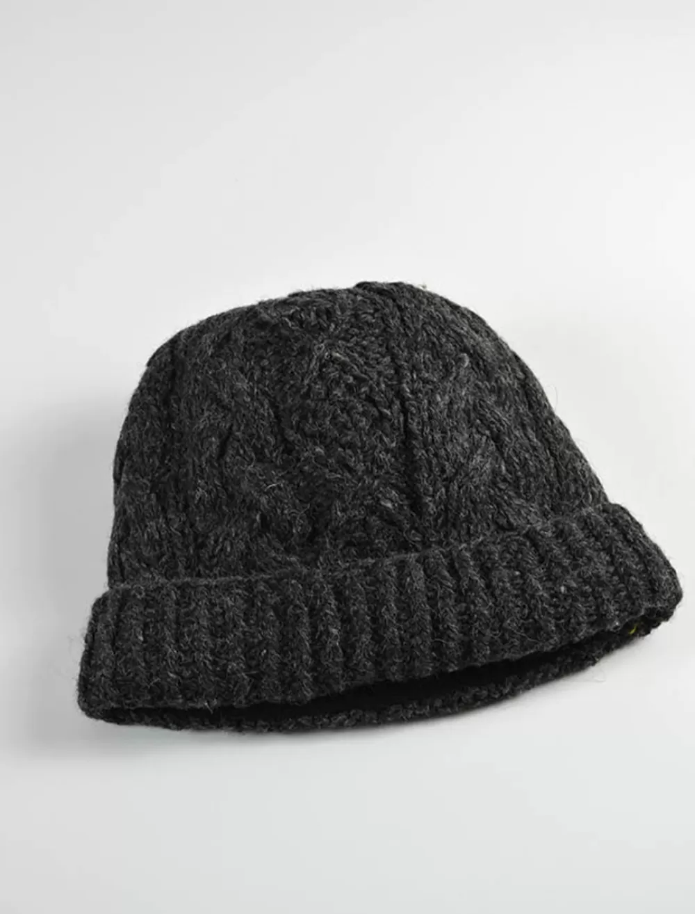 Flash Sale Aran Fleece Lined Rib Cap Irish Wool Hats