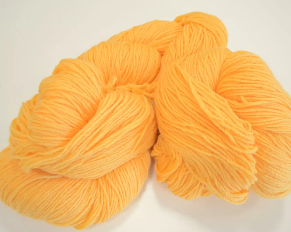 Shop Aran Wool Knitting Hanks - Banana Yellow Aran Wool