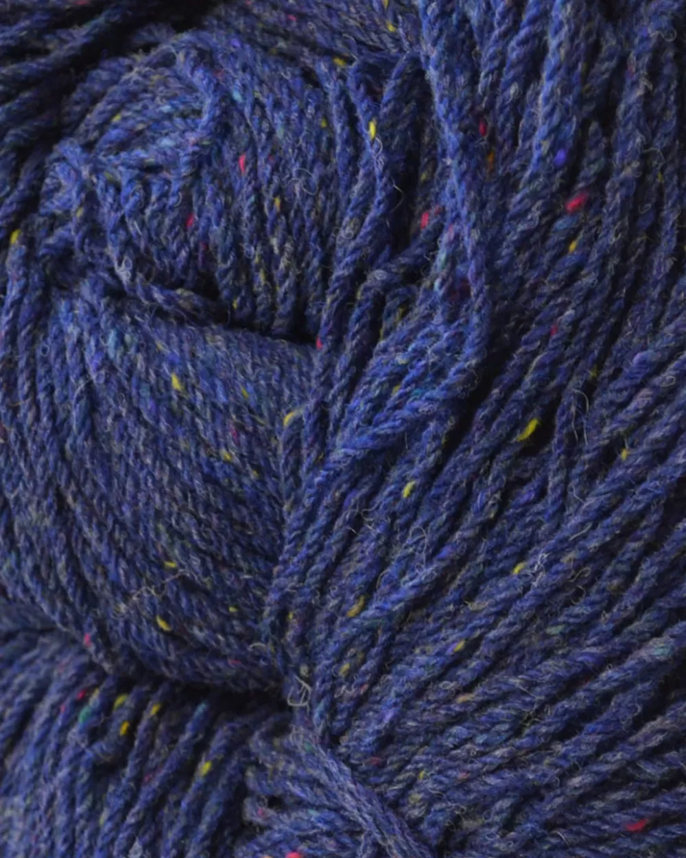 Online Aran Wool Knitting Hanks - Blue Fleck Aran Wool