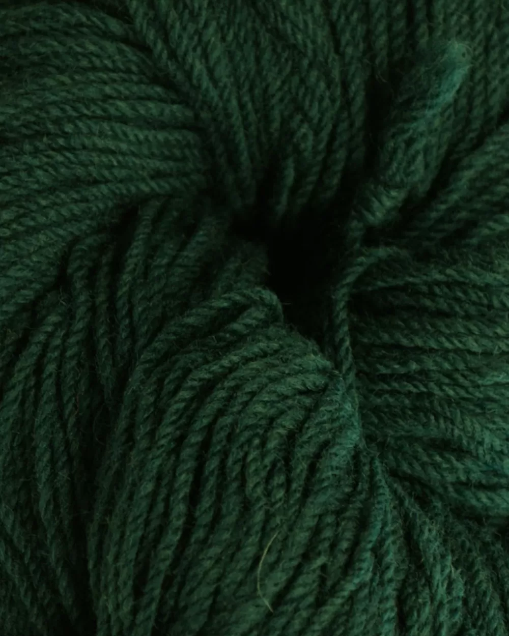 Clearance Aran Wool Knitting Hanks - Bottle Green Aran Wool