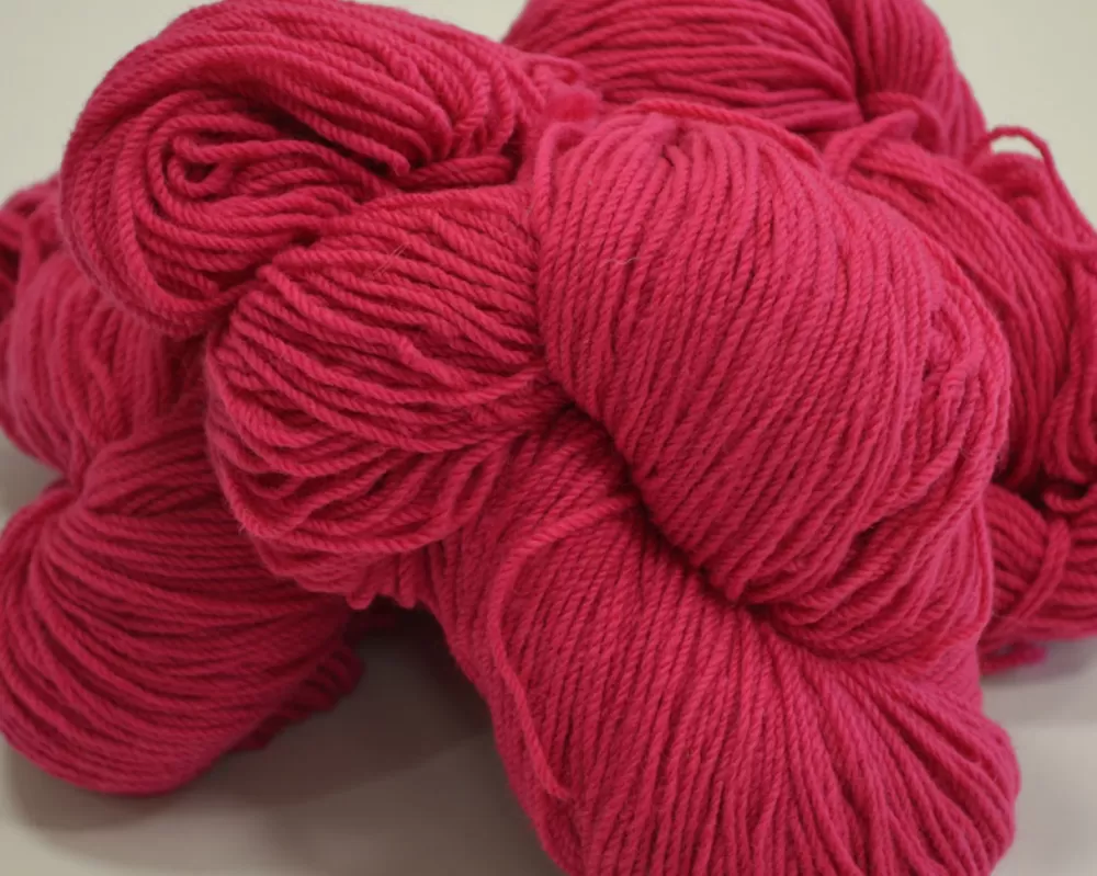 Best Sale Aran Wool Knitting Hanks - Cerise Aran Wool