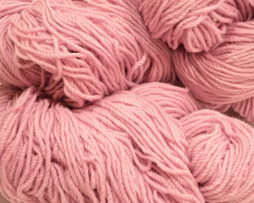 Cheap Aran Wool Knitting Hanks - Dusty Pink Aran Wool