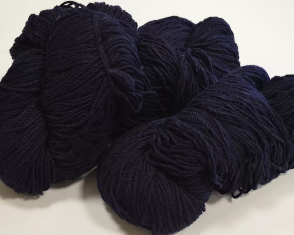 Fashion Aran Wool Knitting Hanks - Navy Aran Wool