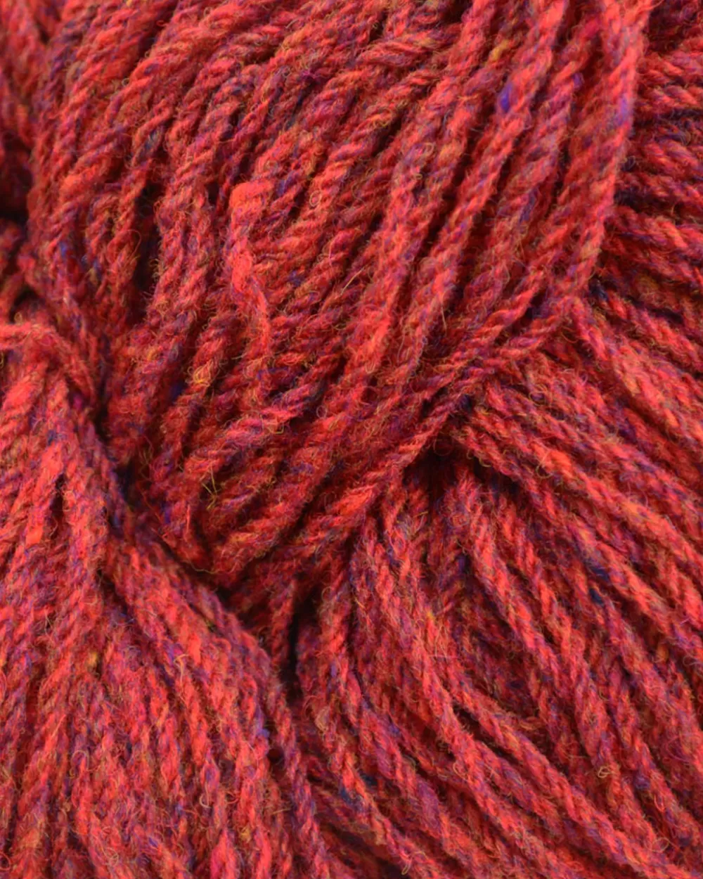 Cheap Aran Wool Knitting Hanks - Raspberry Fleck Aran Wool