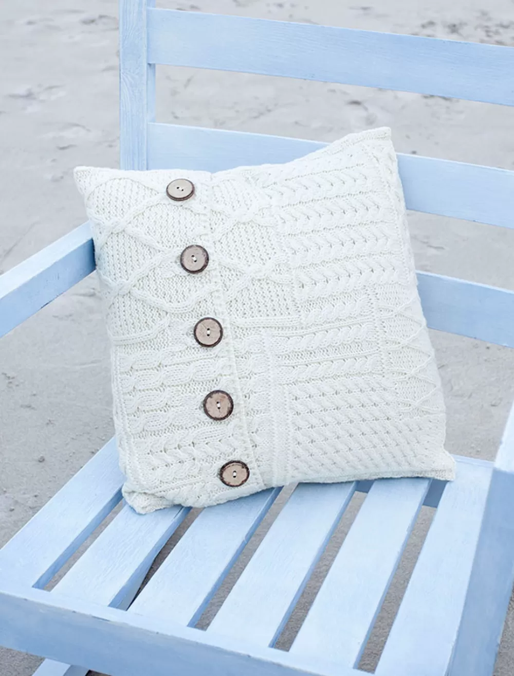 Shop Aran-Knit Cushion Cover Aran Design Homeware