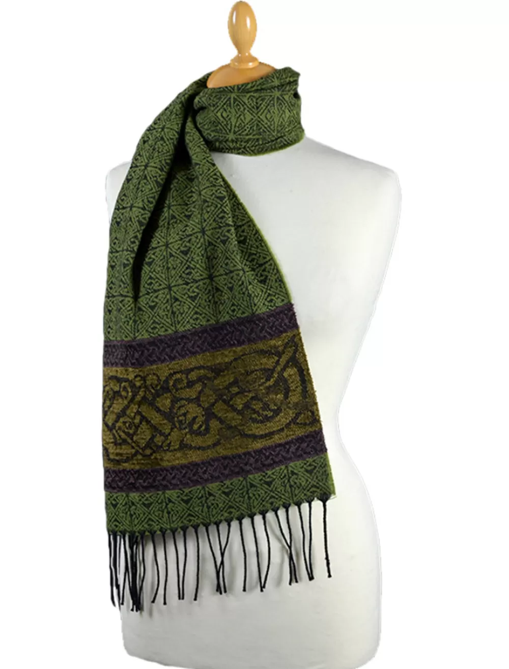 Cheap Celtic Dogs Pattern Scarf Women Celtic Design Scarves