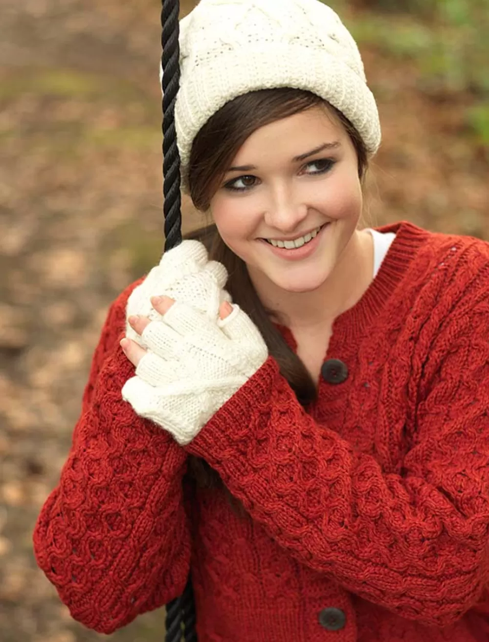 Cheap Handknit Aran Ski Hat Women Irish Wool Hats | Caps & Hats