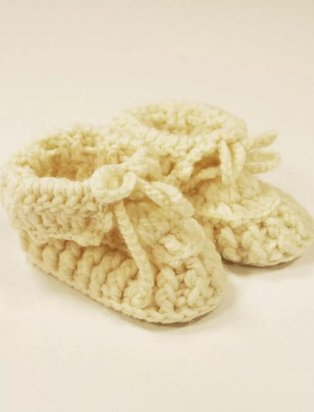 Cheap Handknit Baby Booties with Bow Kids Baby & Toddler