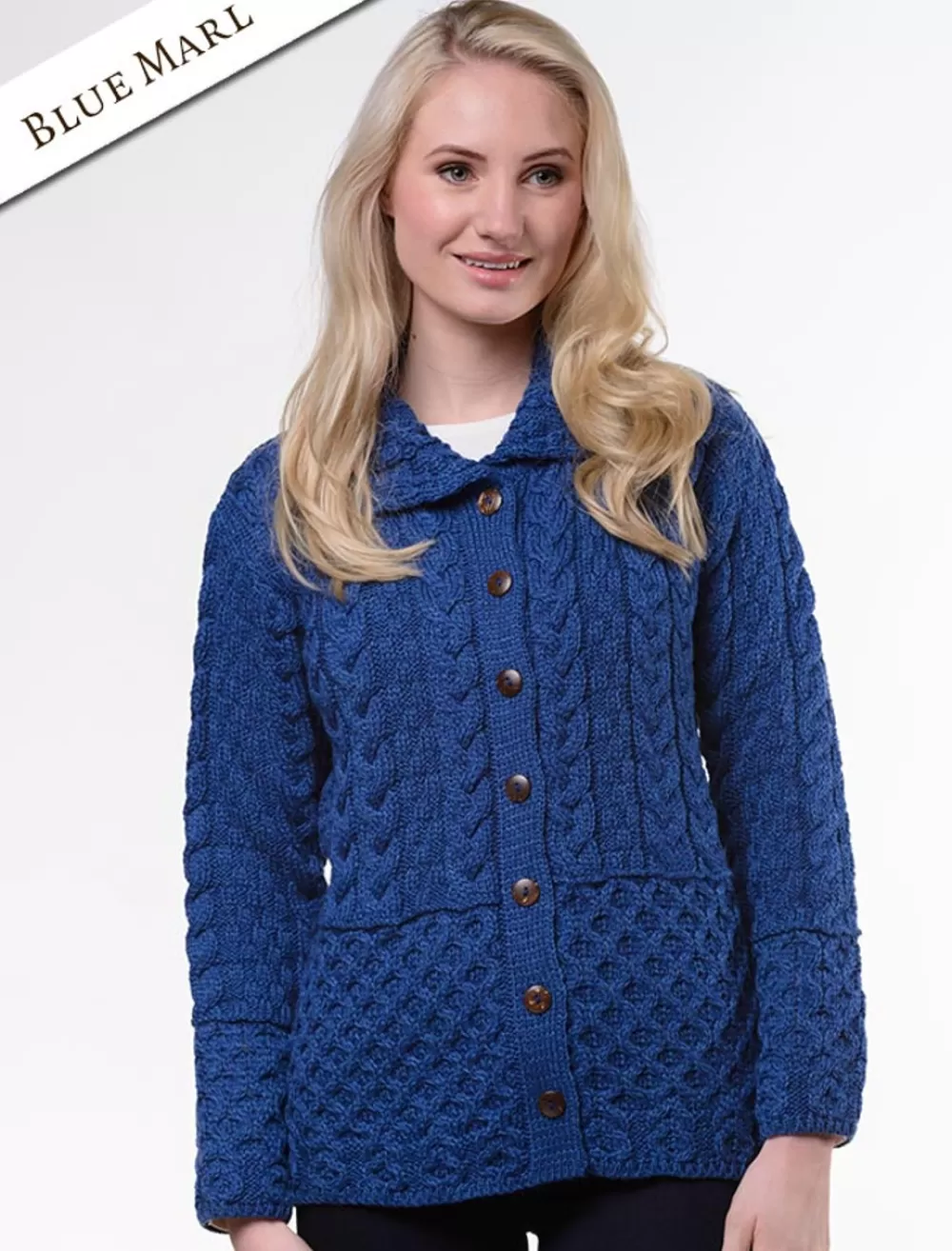 Cheap Honeycomb Button-Up Cardigan Women Cardigans, Jackets & Coatigans