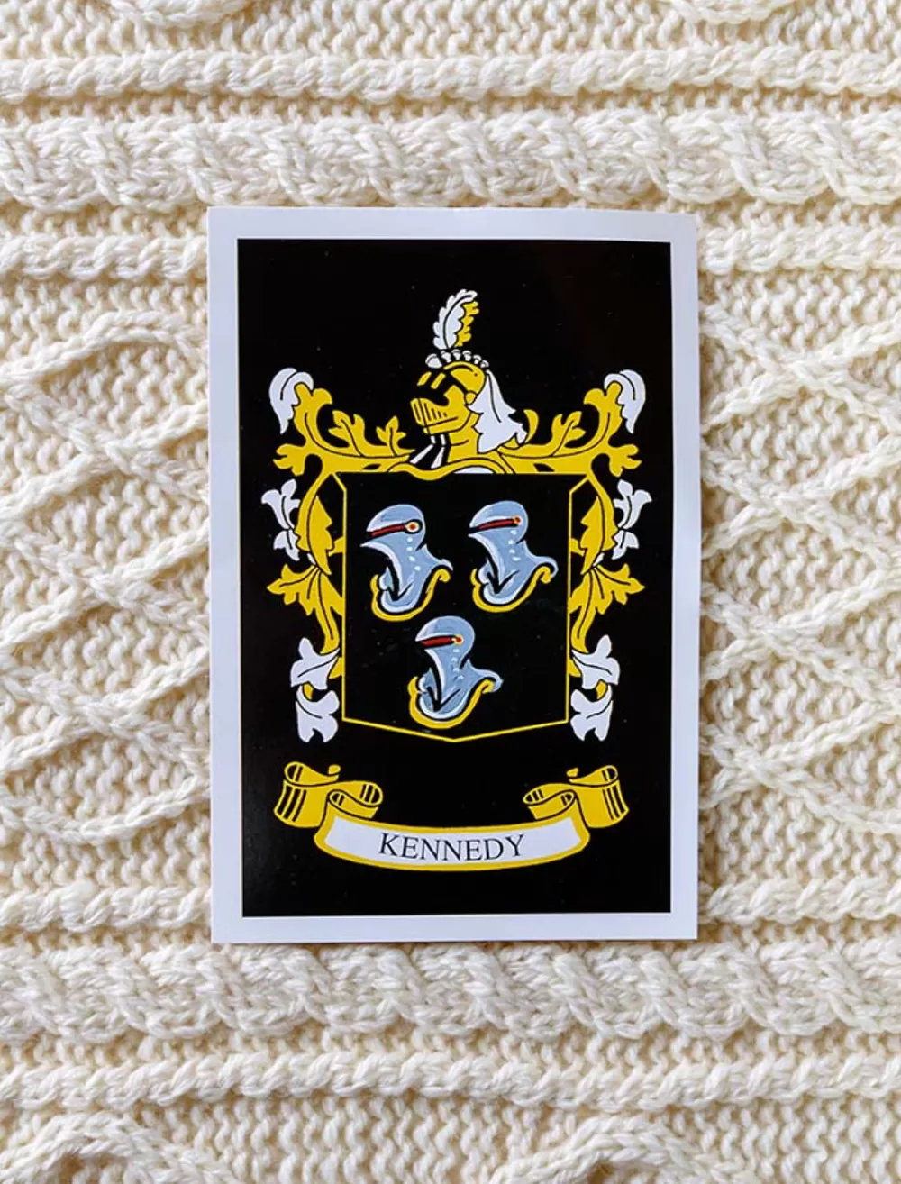 Clearance Kennedy Clan Aran Throw Clan Throws