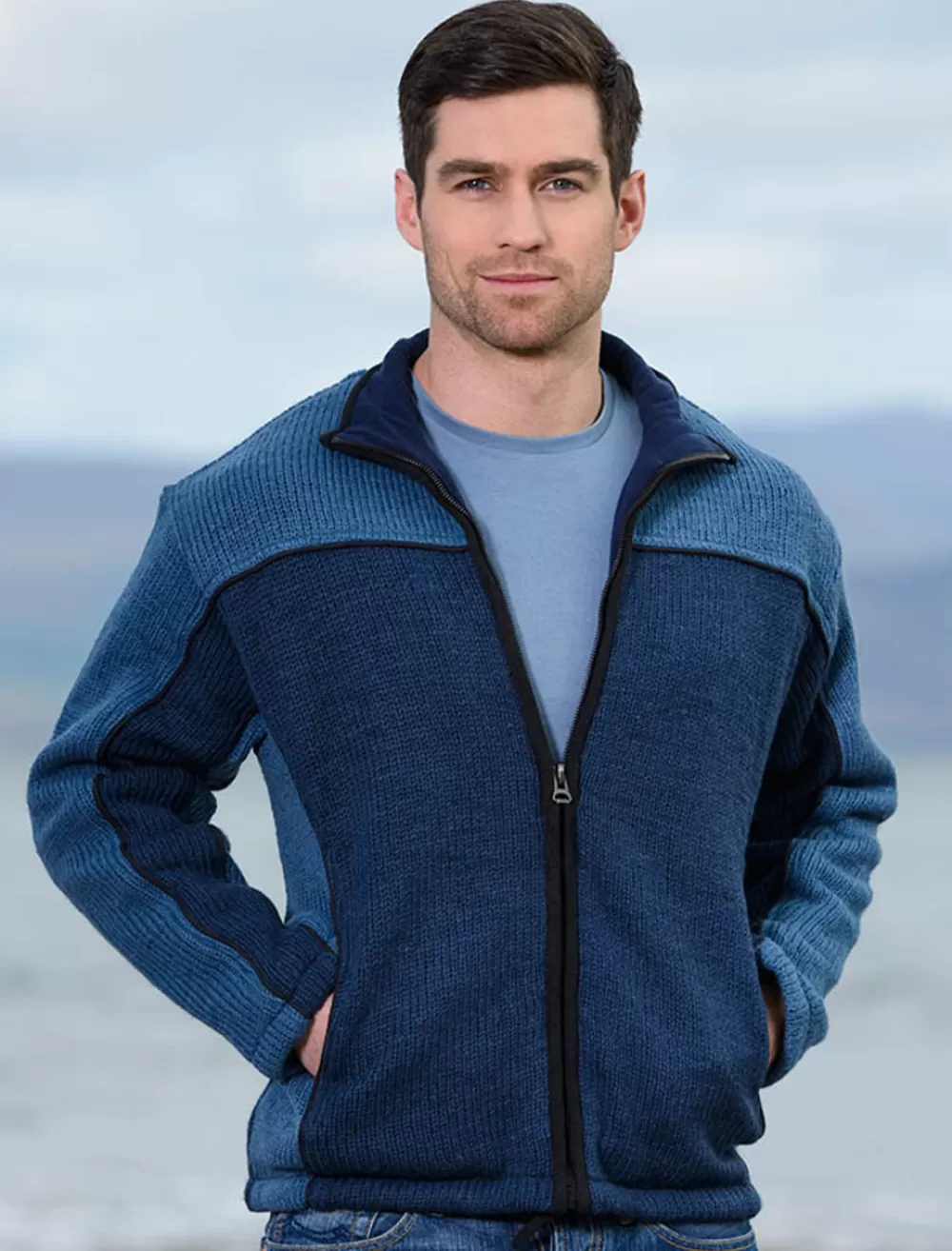 Cheap Men's Fleece Lined Wool Jacket Cardigans, Jackets & Coats