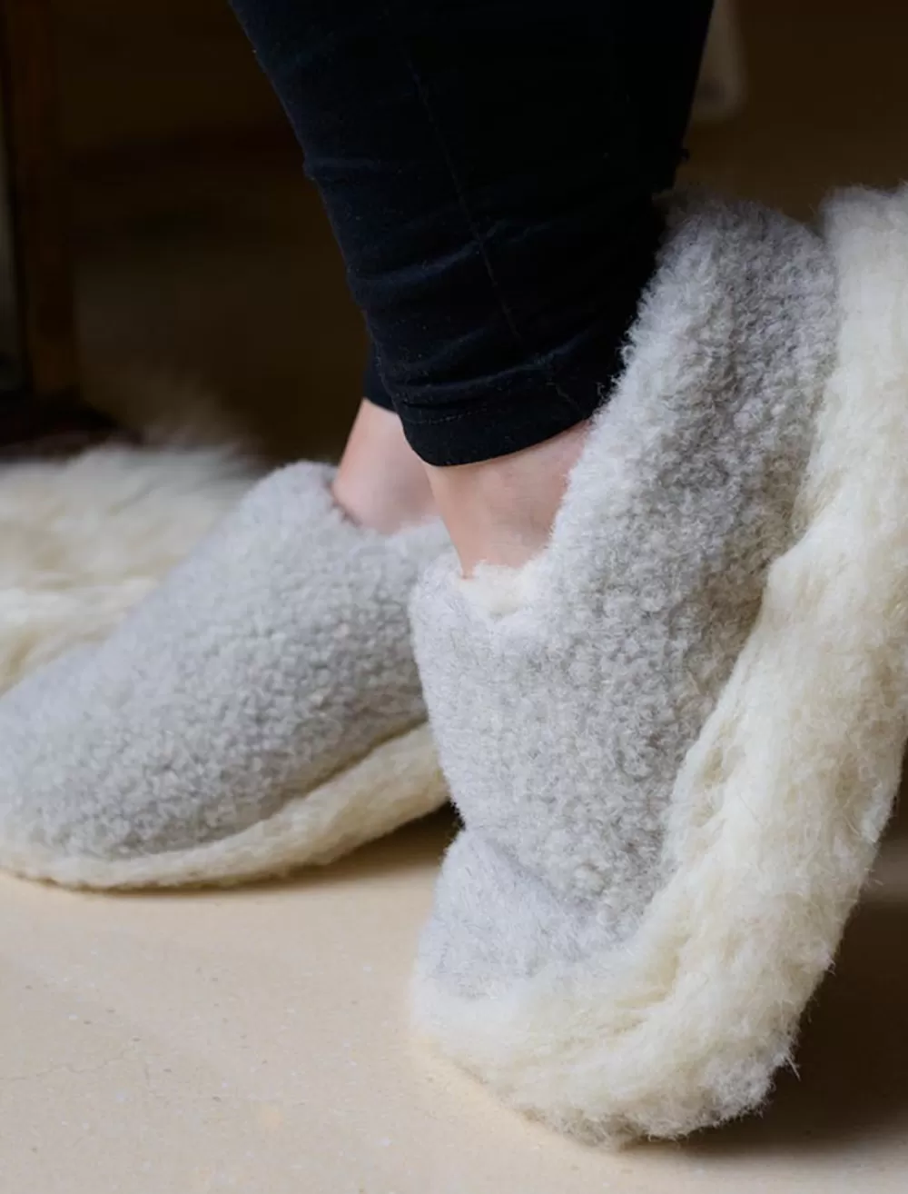 Online Merino Wool Slipper Women Irish Wool Socks And Slippers | Irish Wool Socks & Slippers