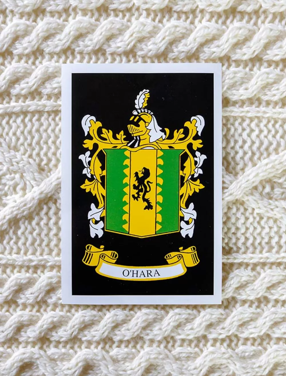 New O'Hara Clan Aran Throw Clan Throws