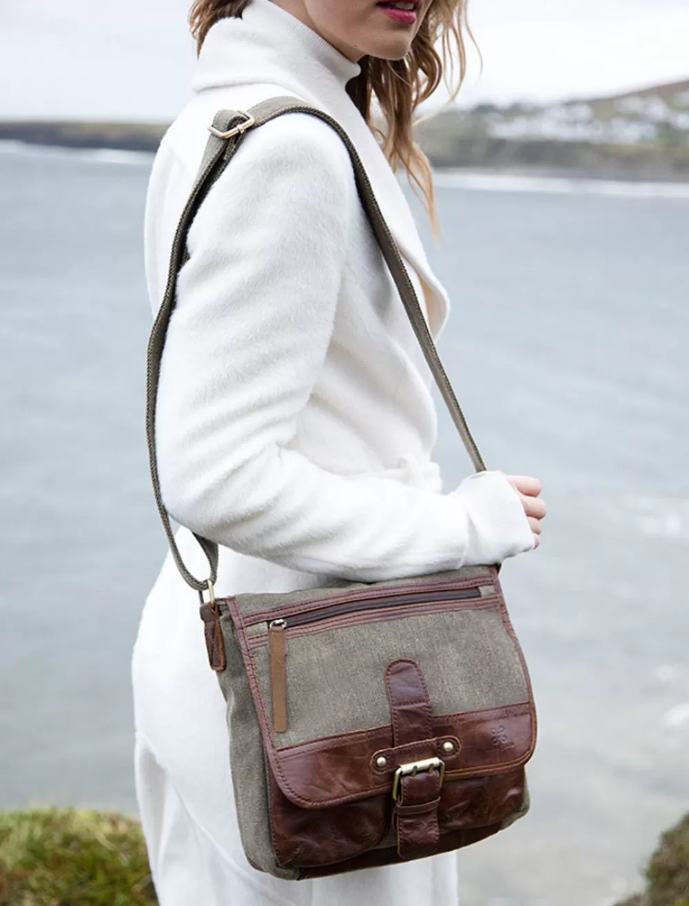 Online Traditional Tweed & Leather Single Buckle Bag Women Bags And Satchels | Bags And Satchels