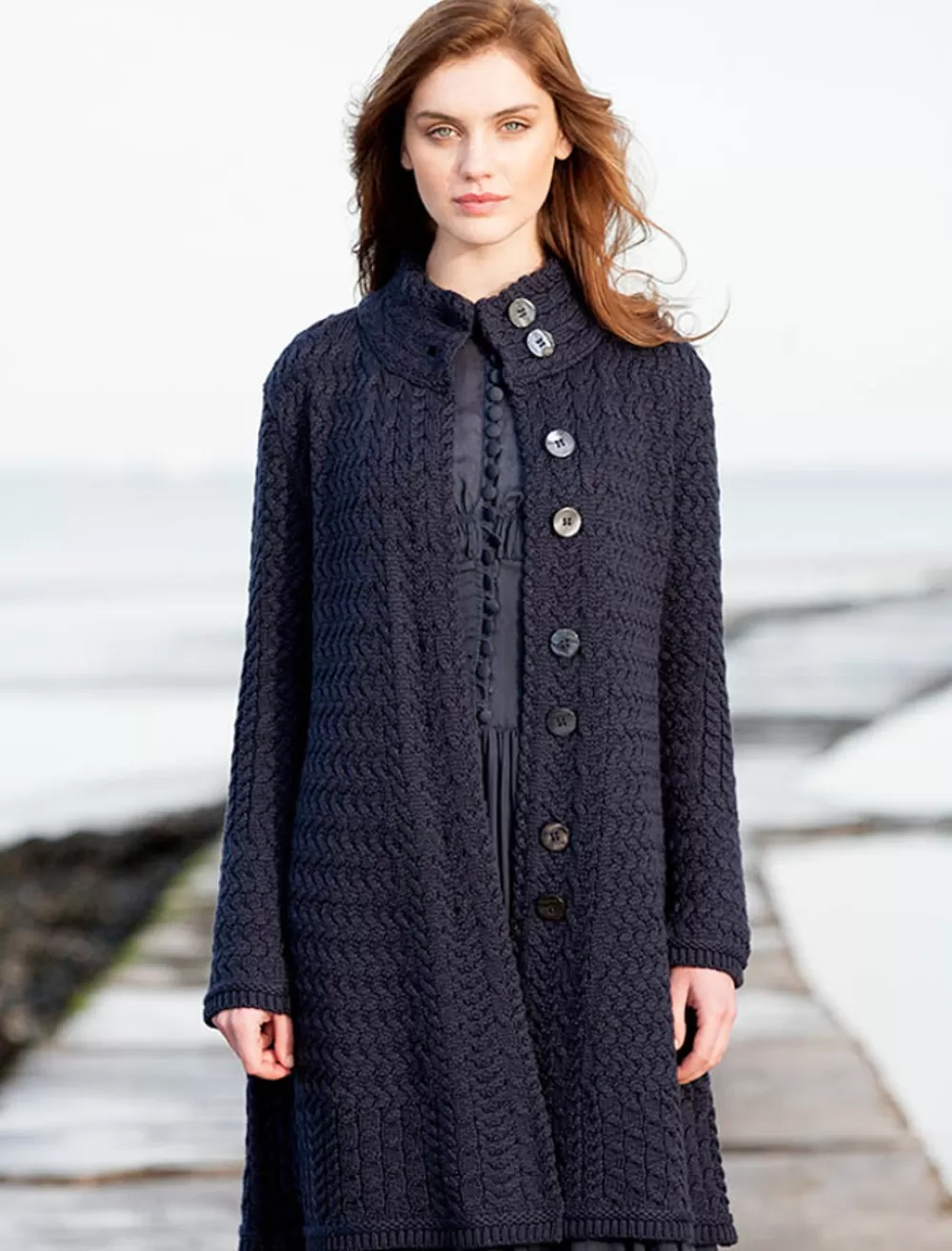 Best Sale Trellis Aran Coat Women Cardigans, Jackets & Coatigans