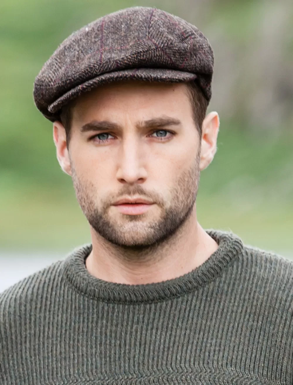 Flash Sale Trinity Tweed Flat Cap - Brown with Red Irish Flat Caps