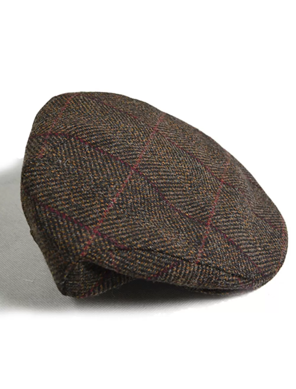 Flash Sale Trinity Tweed Flat Cap - Brown with Red Irish Flat Caps