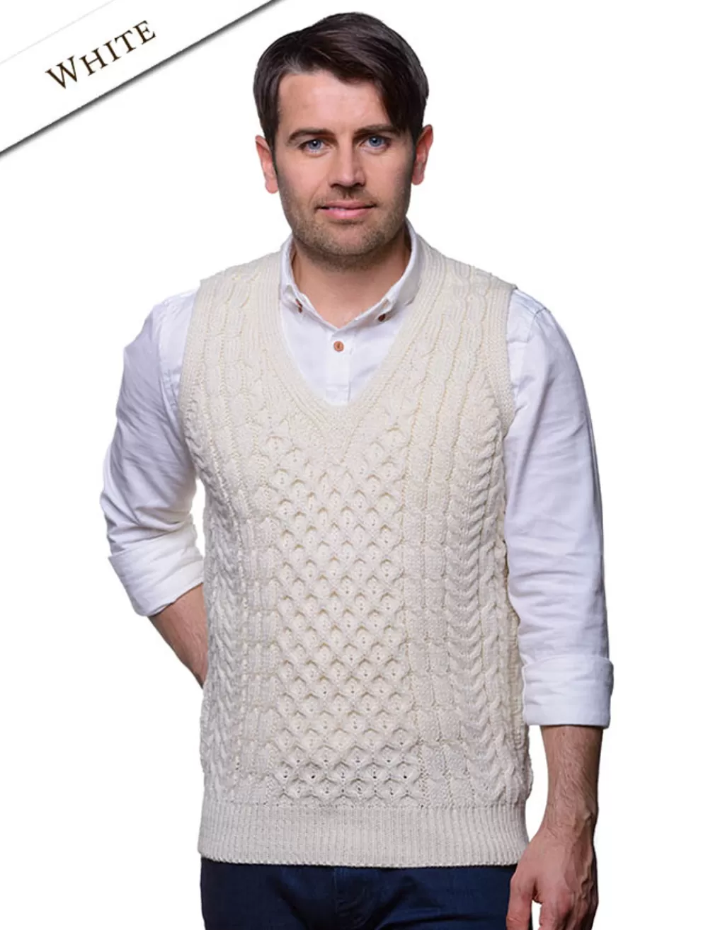 Discount V-Neck Aran Slipover Cardigans, Jackets & Coats