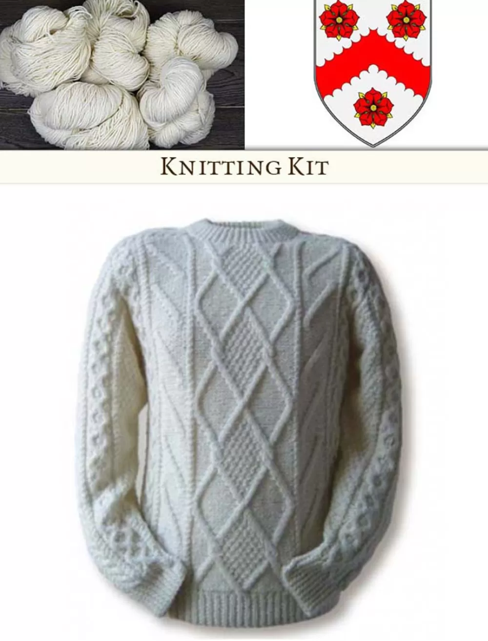 Shop White Knitting Kit Clan Knitting Patterns And Kits