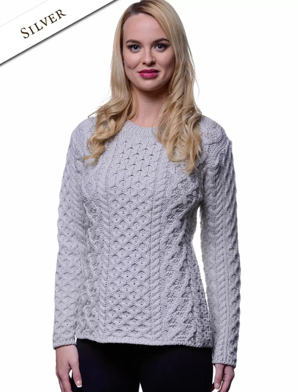 Outlet Women's Fisherman Sweater - Aran Sweater Women Sweaters